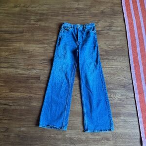 RE/DONE 70s ultra high rise wide leg jeans